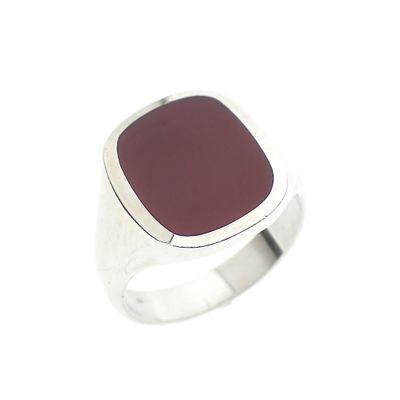 Image 1 of Signet ring set with carnelian