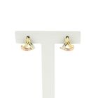 Image 1 of Tricolor gold stud earrings
