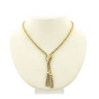 Image 1 of Gold twisted link chain with tassels | 48 cm