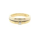 Image 3 of Bicolor Gold Ring with Diamond; 0.11 ct.