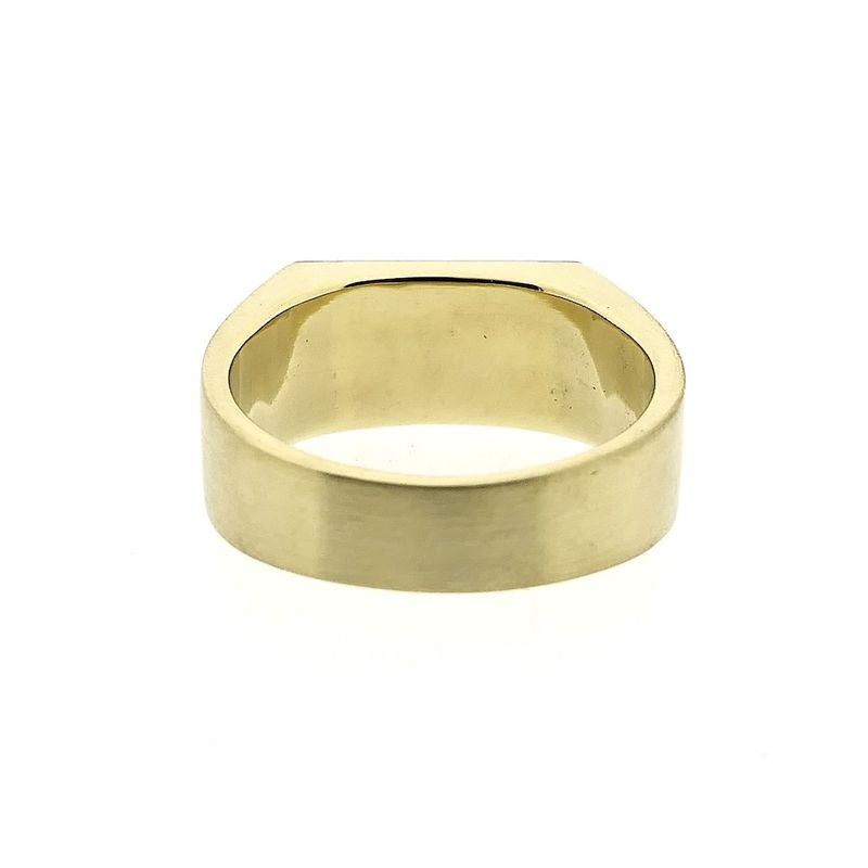 Image 3 of Two-tone gold men's signet ring