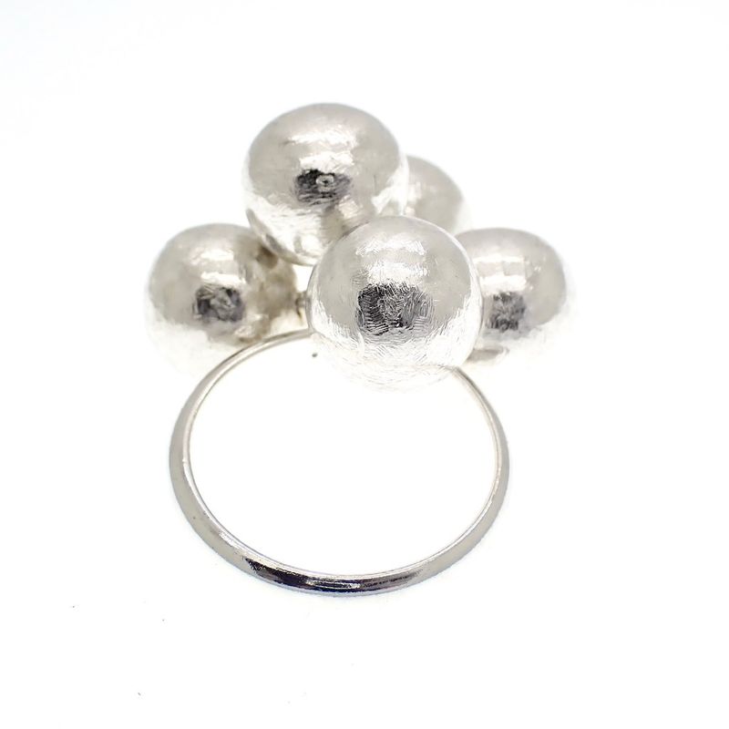 Image 3 of Silver fantasy ring with balls