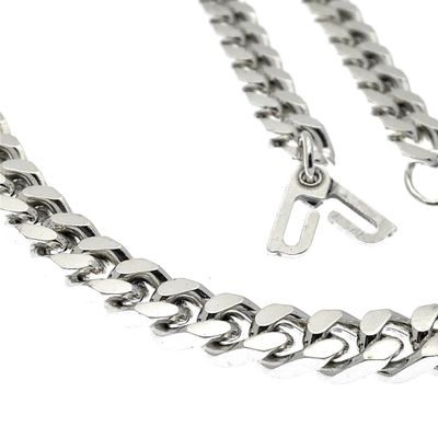 Image 2 of Silver gourmet link chain | 62 cm