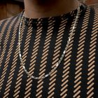 Image 11 of Two-tone gold fantasy link necklace; Men's | 64.5 cm