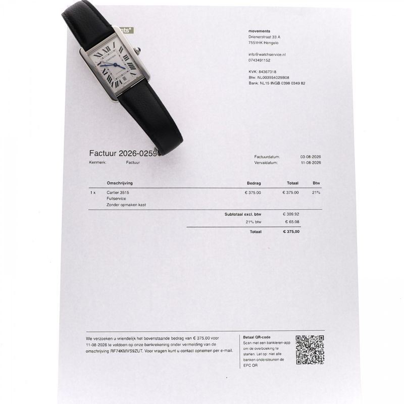 Image 15 of Cartier Tank Solo 'Large' W5200027; Automatic Men's Watch