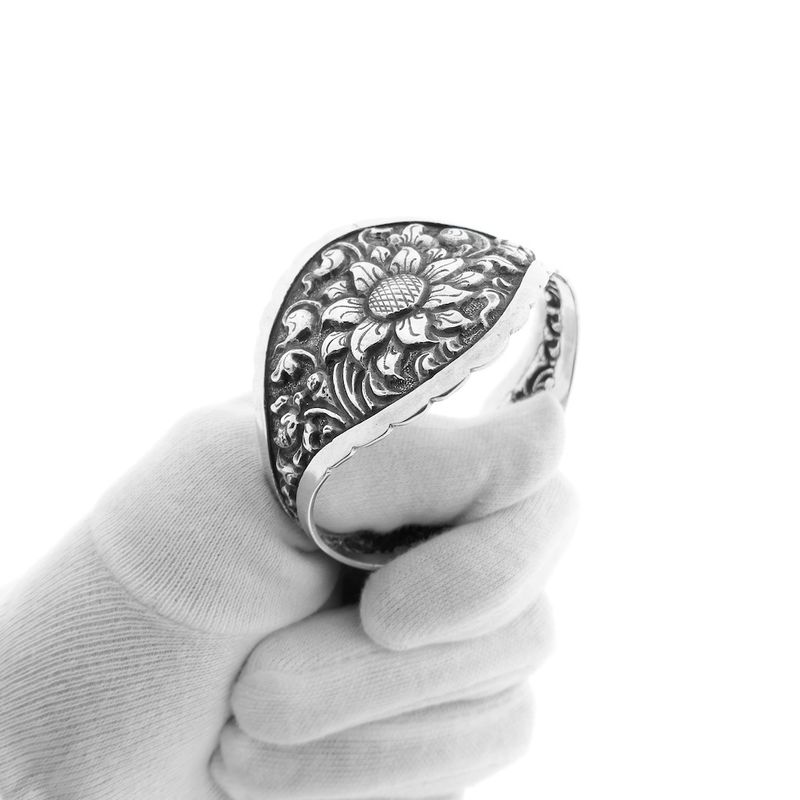 Image 9 of Silver Art Nouveau bracelet | Ø 68.5 mm