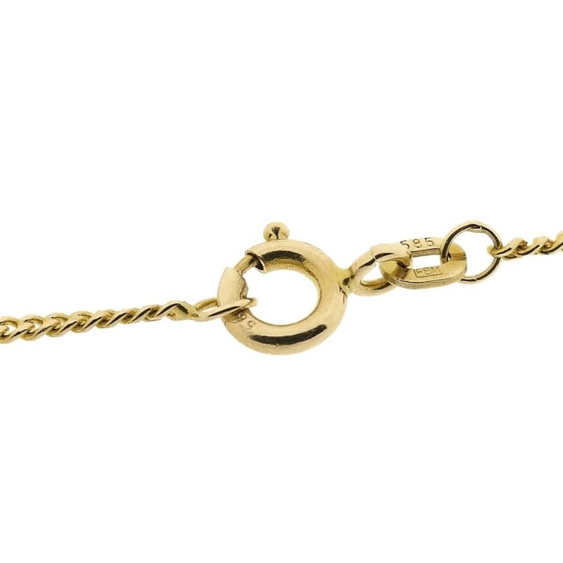 Image 6 of Gold gourmet link chain | 45.5 cm