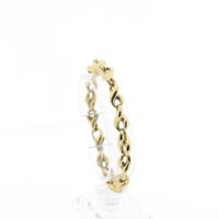 Gold infinity link bracelet; Chiampesan Fabris