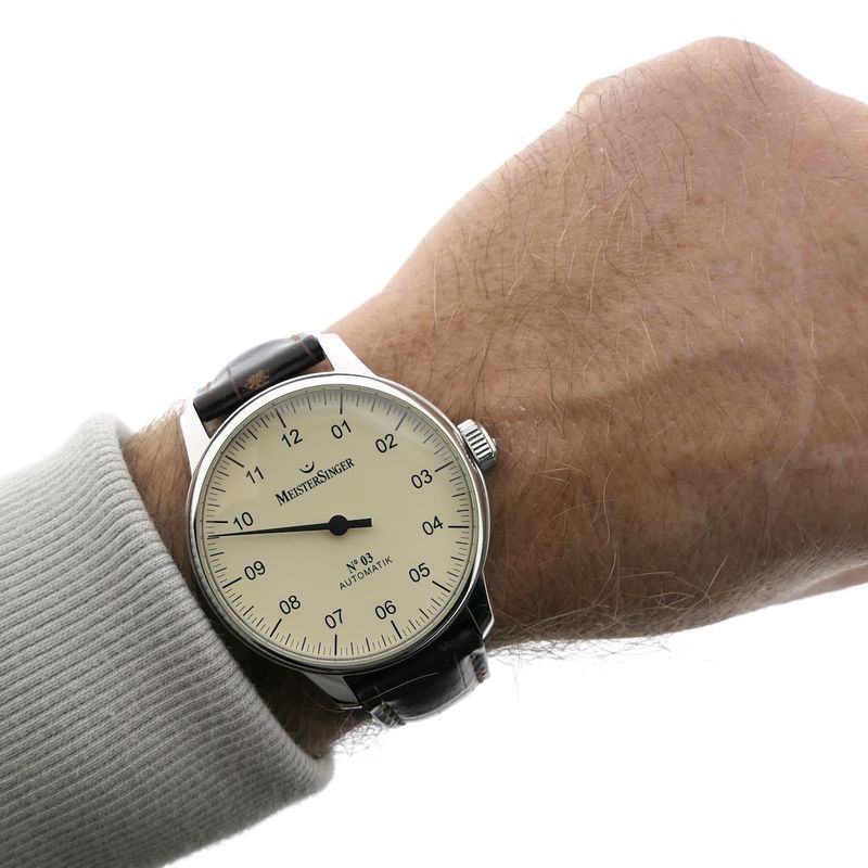 Image 13 of Meistersinger No. 03 Automatik; Automatic men's watch