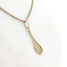Afbeelding 5 van Gouden hanger van een tennisracket