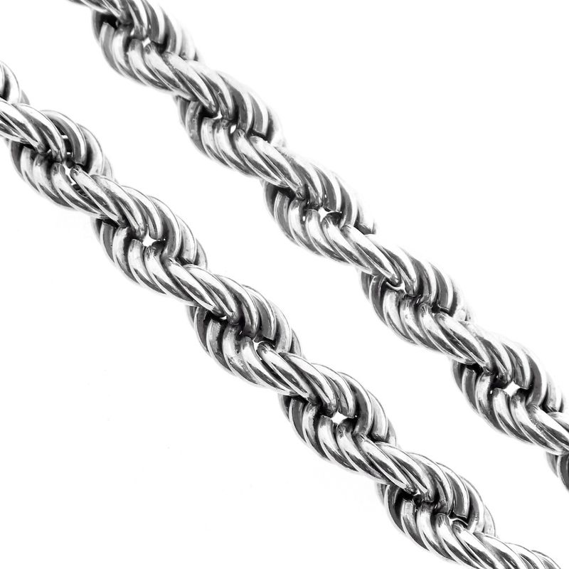 Image 3 of Silver twisted link bracelet | 19 cm