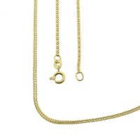 Gold square foxtail link chain