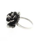 Image 3 of Silver ring with large rose