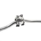 Image 2 of Pandora charm; Silver; Frog