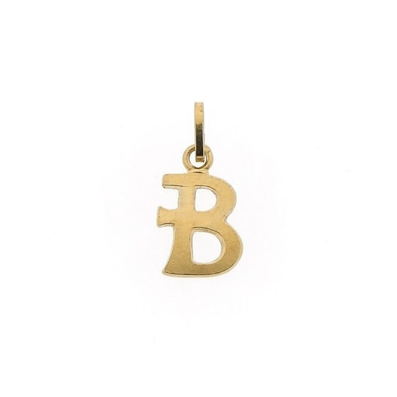 Image 1 of Gold pendant of the letter B