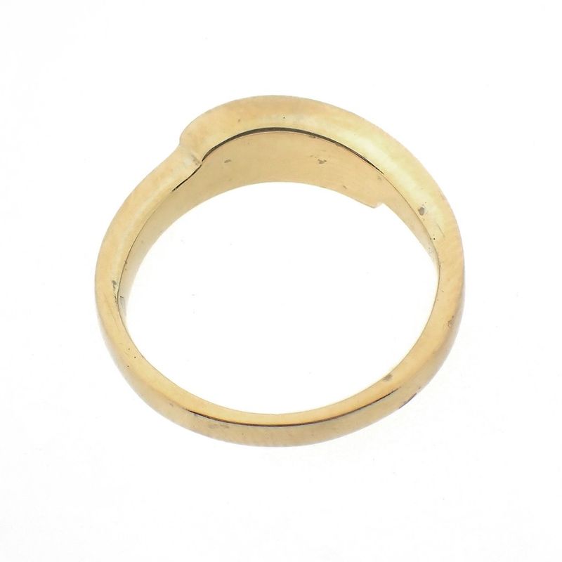 Image 7 of Gold solitaire ring with diamond; 0.02 ct.