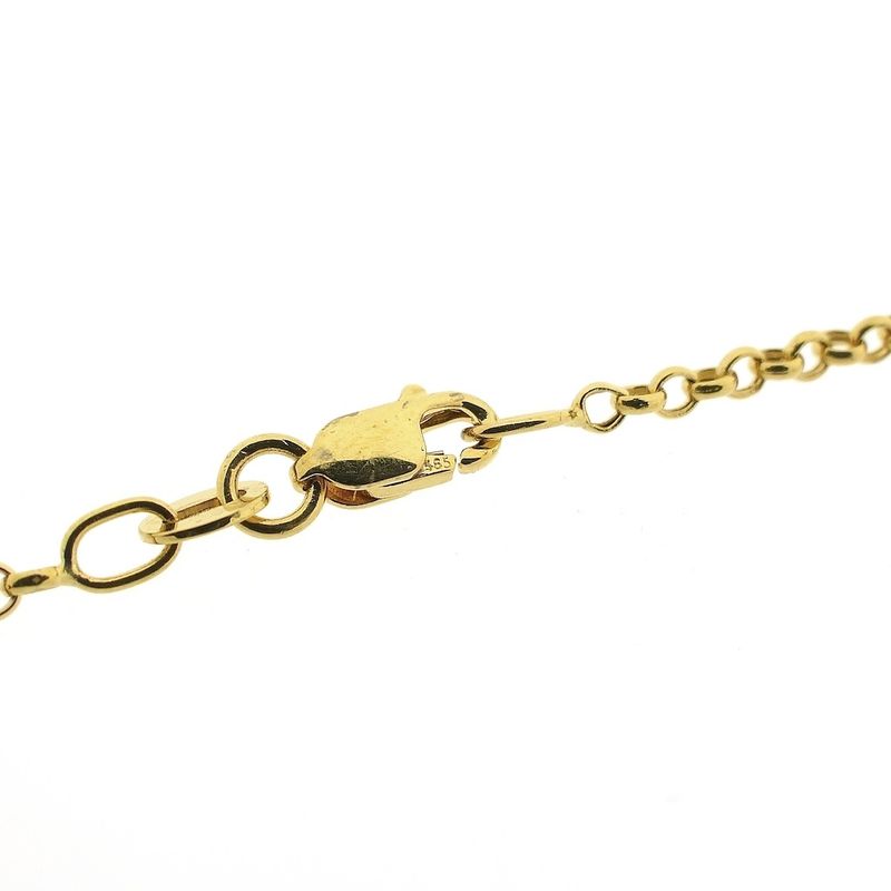 Image 4 of Gold anchor link necklace | 60 cm