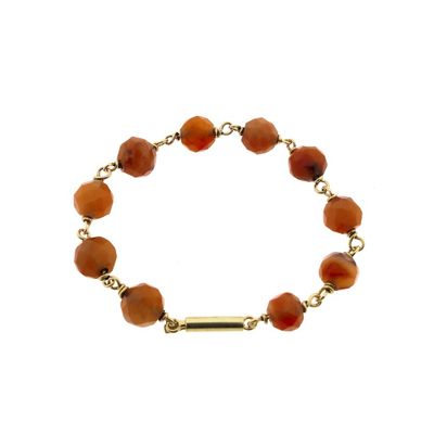 Image 2 of Gold bracelet with carnelian