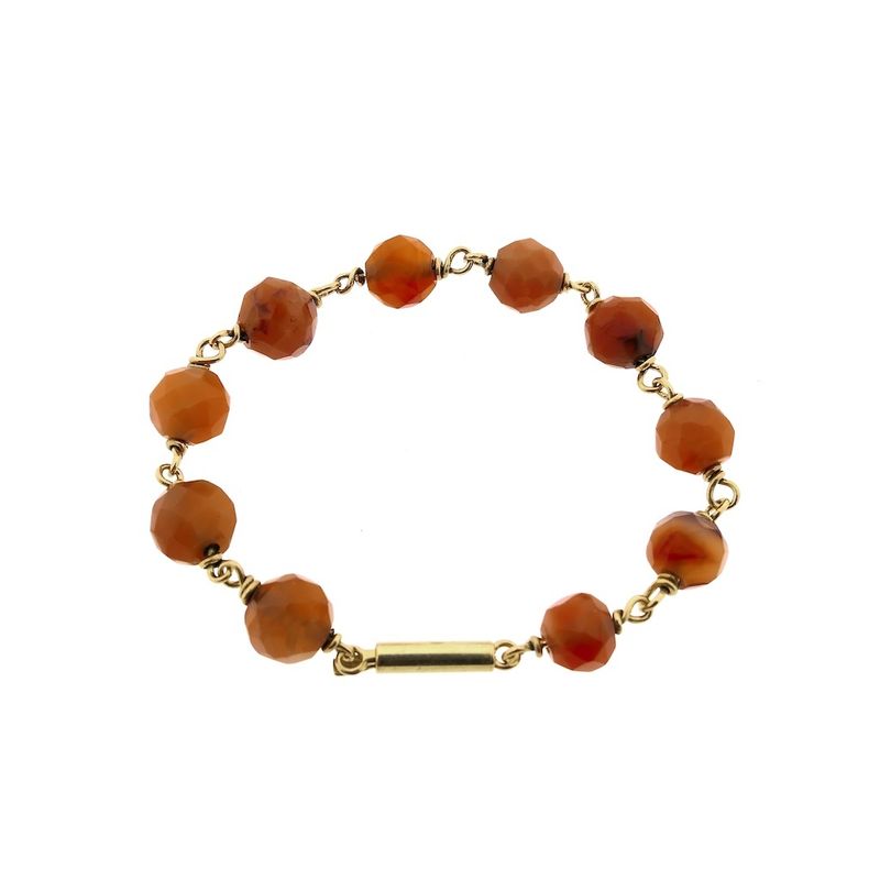 Image 2 of Gold bracelet with carnelian