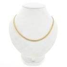 Afbeelding 1 van Gouden platte gourmetschakel ketting 