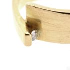 Image 5 of Golden fantasy ring with diamond 0.035 ct.