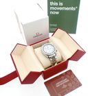 Image 3 of Omega Speedmaster Reduced; Chronograph watch with mother-of-pearl dial