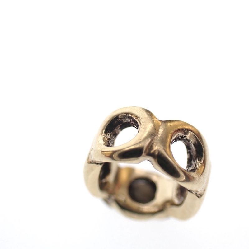 Image 4 of Pandora spacer; Gold; Holes