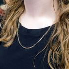 Image 4 of Gold jasseron link chain | 54.5 cm