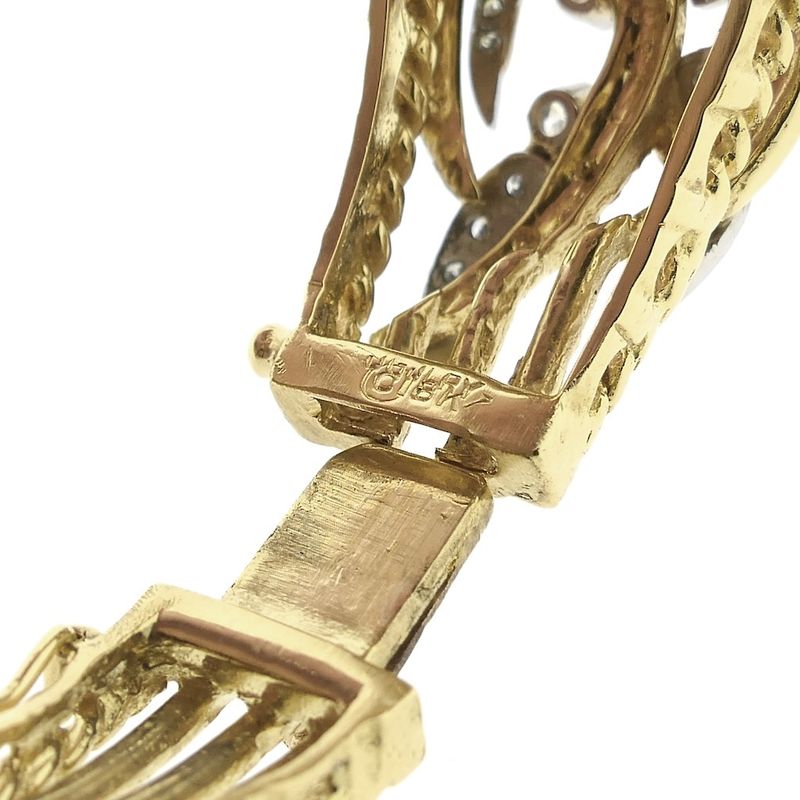Image 7 of Luxurious gold bracelet with diamond; 1.78 ct.