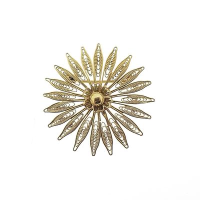 Gold brooch as a flower | Vintage Image 1 of Gold brooch as a flower | Vintage