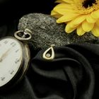 Image 2 of Gold minimalist pendant with zirconia