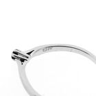 Image 5 of White gold solitaire ring with diamond | 0.06 ct.