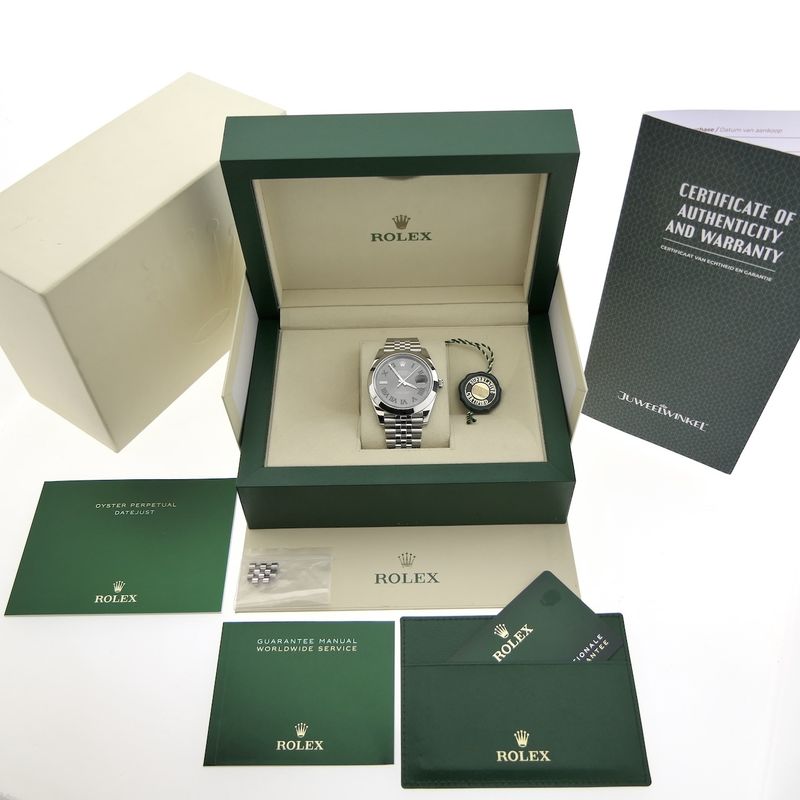 Image 4 of Rolex Datejust 41mm 'Wimbledon' 126300; Automatic men's watch