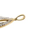 Afbeelding 11 van 9 Karaat hanger met barokparel en diamanten; 0,05 ct.