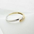 Image 2 of Two-tone gold ring set with zirconia
