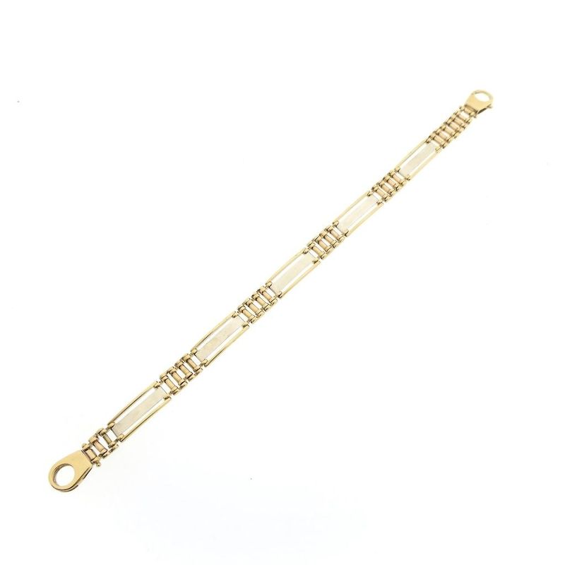 Image 7 of Two-tone gold fantasy link bracelet