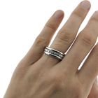 Image 4 of White gold alliance ring with diamonds; 0.75 ct.