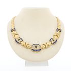 Image 1 of Luxurious gold necklace with zirconia and tourmaline