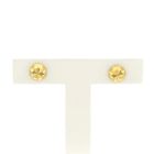 Image 1 of Gold faceted stud earrings