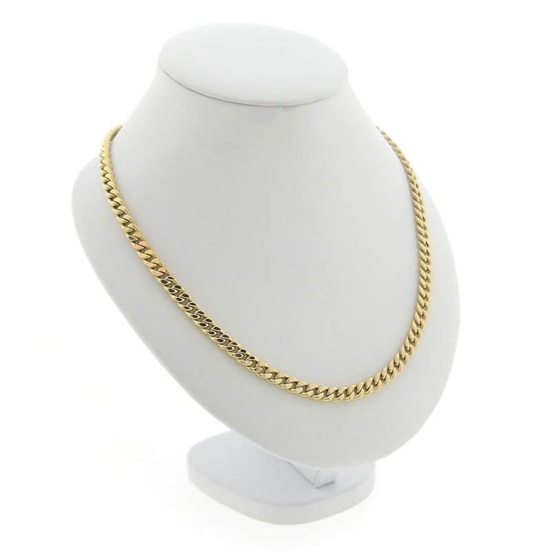 Image 3 of Gold gourmet link chain | 60.5 cm