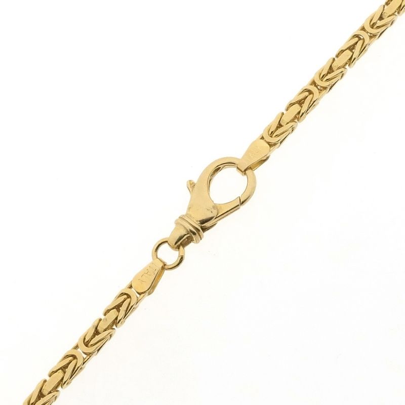 Image 7 of Gold square king chain | 61.5 cm