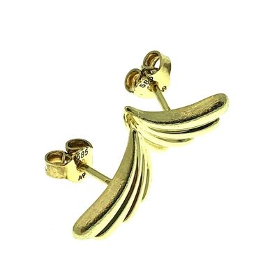 Image 2 of Gold fantasy stud earrings | 14 carats