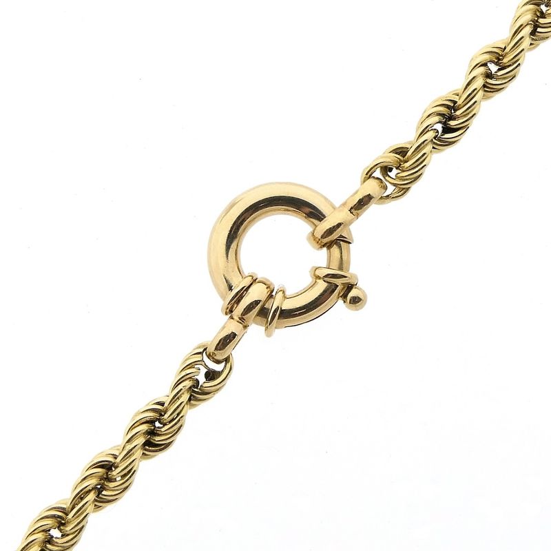 Image 5 of Gold twisted link necklace