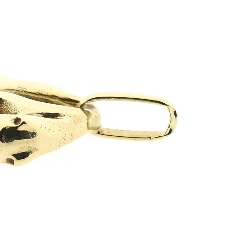Image 6 of Gold Panther Pendant; Diamond 0.02 ct; 14K