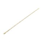 Image 7 of Two-tone gold navy link bracelet | 20 cm