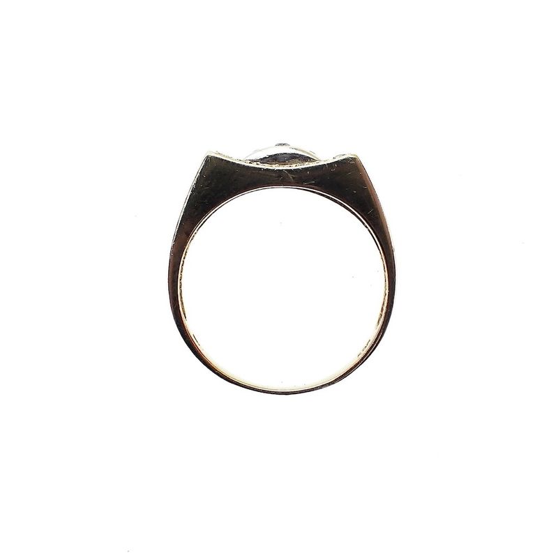 Image 4 of Two-tone gold ring with zirconia