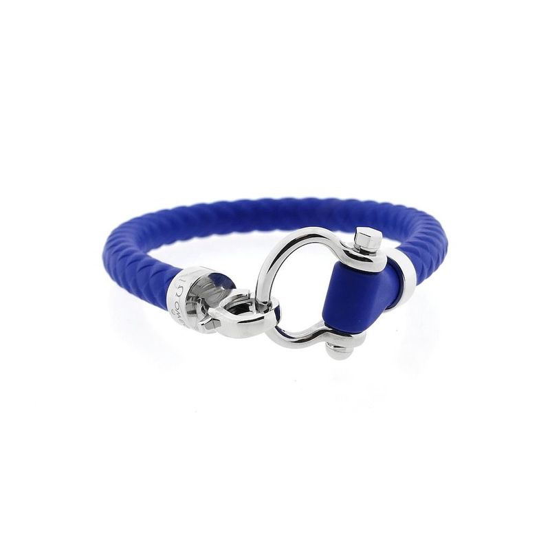 Image 5 of Omega Sailing Bracelet; Fresh Blue; Rubber; XL 23 cm