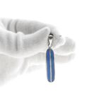 Image 2 of Silver Pendant; Blue Oval