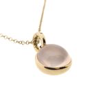 Image 5 of 18-karat gold jasseron necklace with a fixed rose quartz pendant; 38.5 cm - 43.5 cm | Tirisi