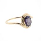 Image 5 of Vintage gold ring with purple sapphire